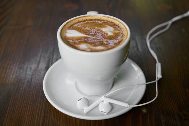 istock Cup of hot coffee latte 1145931067