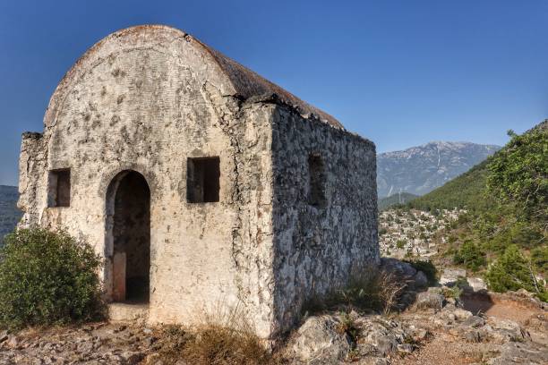 istock Ancient Chapel on the Hill in Kayakoy 1145932834