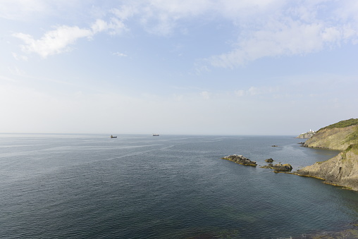 ships passing through the Bosphorus