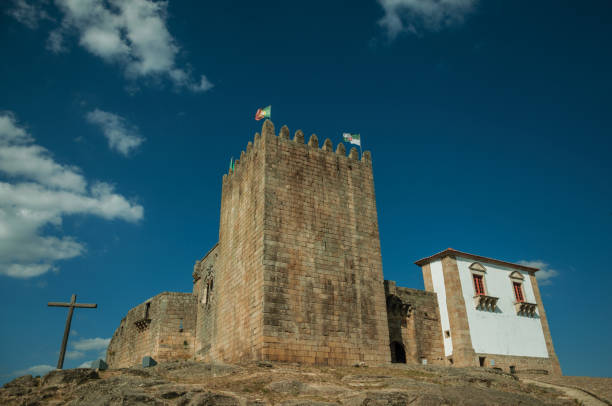 Castle of Marvão, a well-preserved medieval castle dating back to the 8th century, one of the historic landmarks of Marvão, a town at the top of the Serra de São Mamede