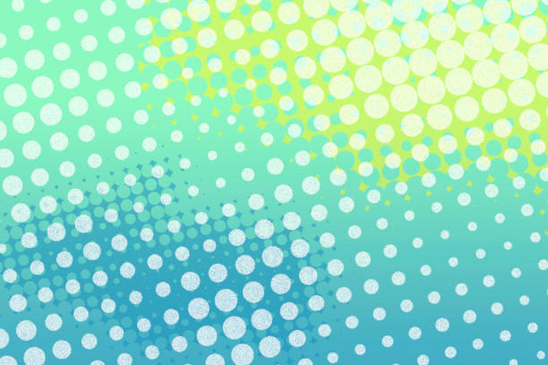 Half Tone Background - Brightly Colored Teal Aqua Green Yellow Half Tone Background - Brightly Colored Aqua Green Yellow teal backgrounds stock illustrations