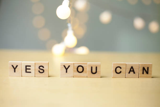 istock Yes You Can, Motivational Words Quotes Concept 1145939480