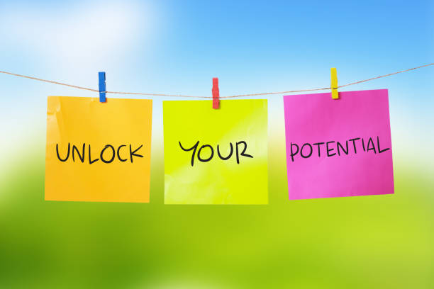 istock Unlock Your Potential, Motivational Inspirational Quotes 1145939503