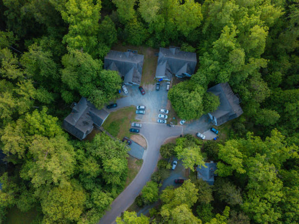 istock Aerial of Cul-de-sac in the Spring 1145939543