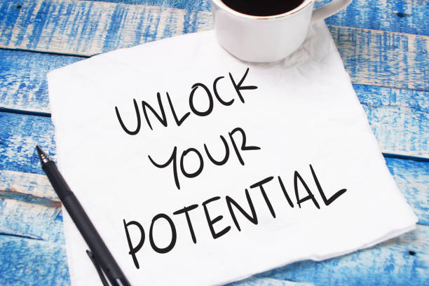 istock Unlock Your Potential, Motivational Inspirational Quotes 1145940191