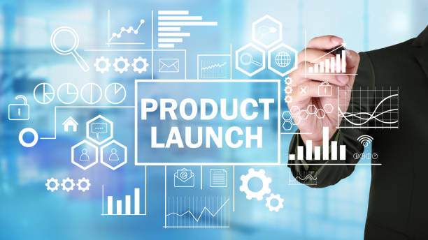 Product Launch, Motivational Business Marketing Words Quotes Concept Product Launch, Motivational Business Marketing Words Quotes Concept words lettering typography concept. Businessman writing on virtual screen kick off stock pictures, royalty-free photos & images