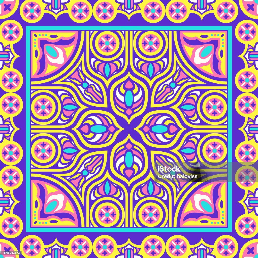 Pattern Shafran Scarf Pattern Stock Illustration - Download Image Now - Balance ...