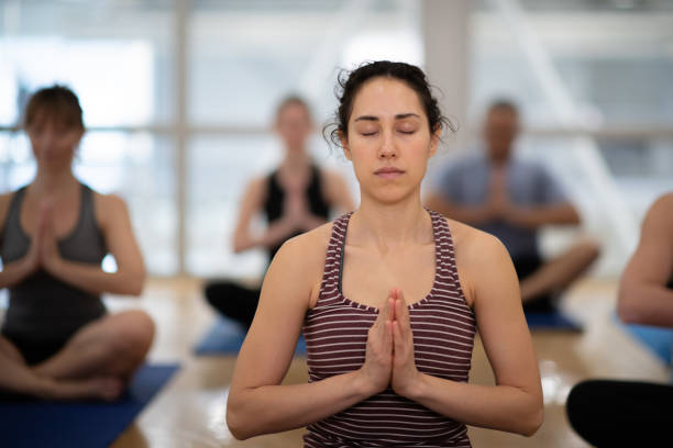 istock Meditation with friends 1145944719