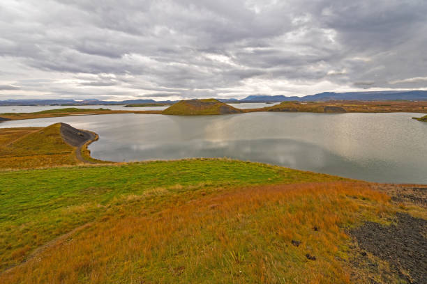 istock Colorful Hills in a Remote Tundra Lake 1145946879