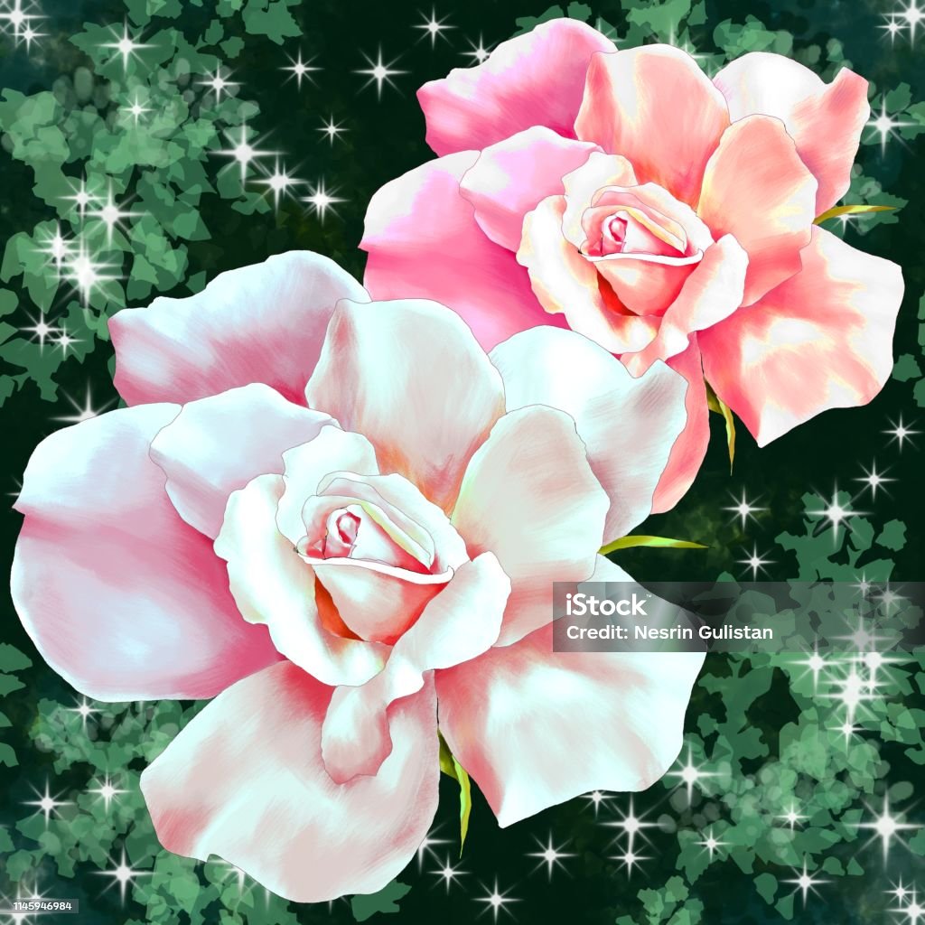 Rose Spring Design Spring And Roses Stock Illustration - Download Image Now - Bulgaria ...