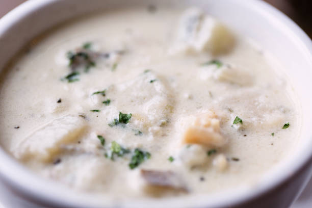 istock Bowl of New England clam chowder 1145949994