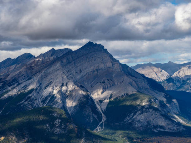 istock Mountain View of Banff National Park, Canada with Trees and Clouds 1145956571