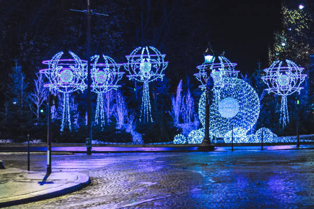 istock Christmas Decorations in Paris, France 1145963668