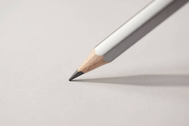 istock Macro detail of a pencil graphite on a white background 1145967653