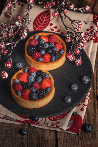 istock Sweet dessert and xmas decoration 1145968007