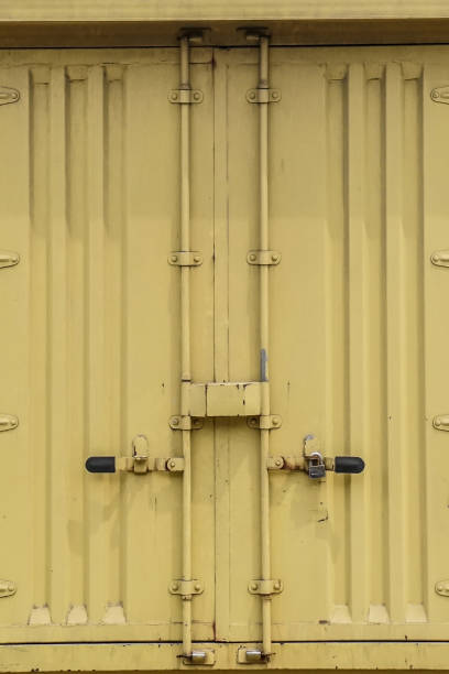 istock Back Trunk of Big Yellow Van 1145968832