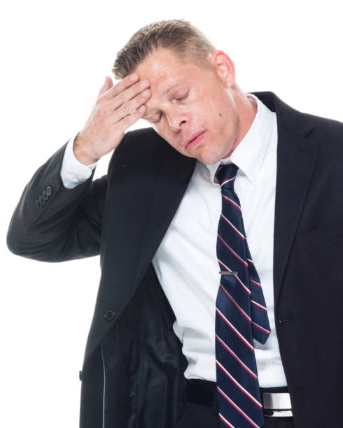 istock Businessman is wiping forehead 1145968929