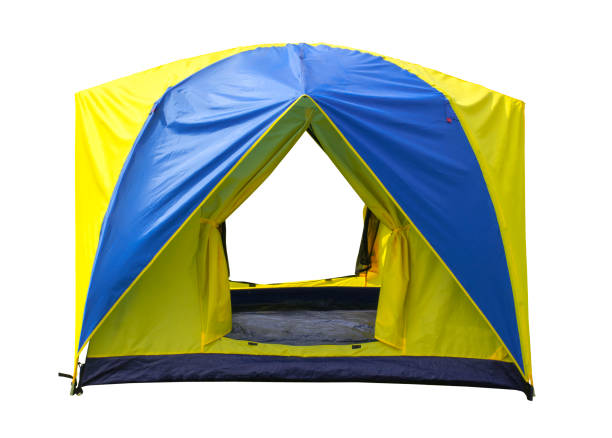 istock Dome camping tent model for family on isolate background. 1145969316
