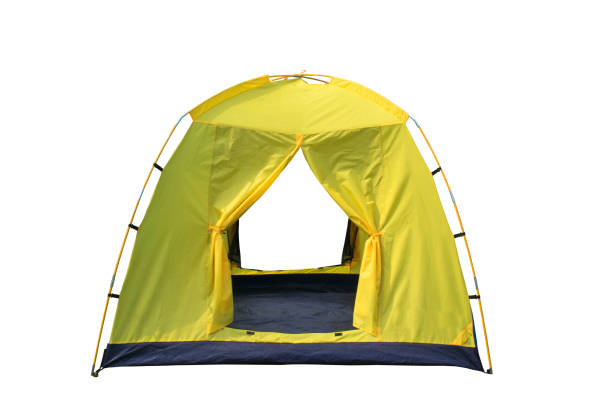 istock Dome camping tent model for family on isolate background. 1145969348