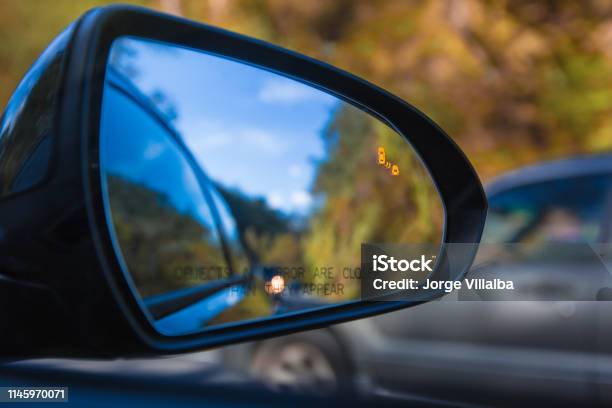 Blind Spot Assist Warning Led Sensor Light Stock Photo - Download Image Now - Optic Disc, Vehicle blind spot, Car