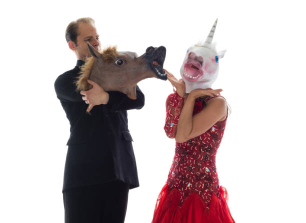 istock Cute horse ballroom dancers 1145970146