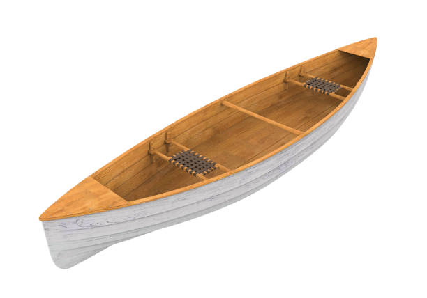 istock Wooden Boat Isolated 1145971760