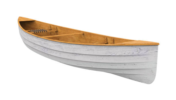 istock Wooden Boat Isolated 1145971837