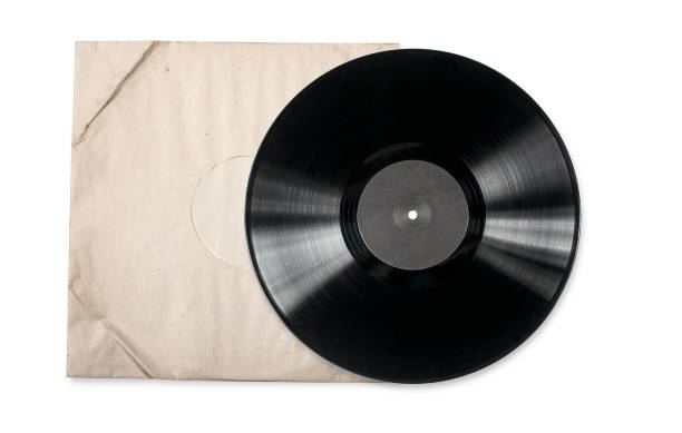 istock Old vinyl record in a paper case 1145973150