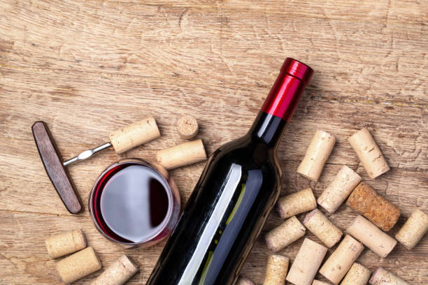 istock red wine bottle on wooden 1145973710