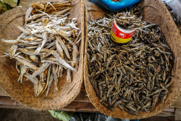 istock Dry fish at a Local Market Booth, Myanmar 1145974048