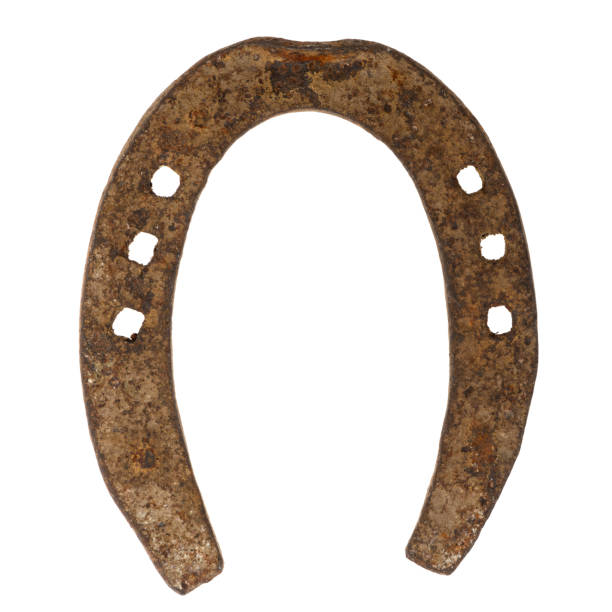 istock top view of original rusty horseshoe isolated on white background 1145974524