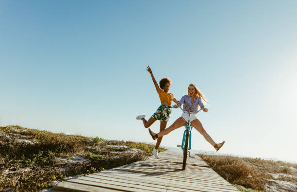 istock Friends having a great time on their vacation 1145975391
