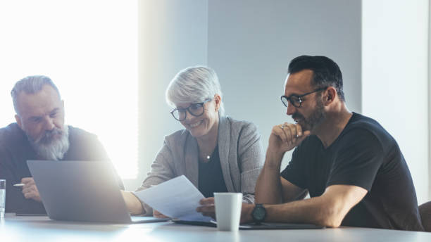 istock Team of professionals discussing new project 1145976177