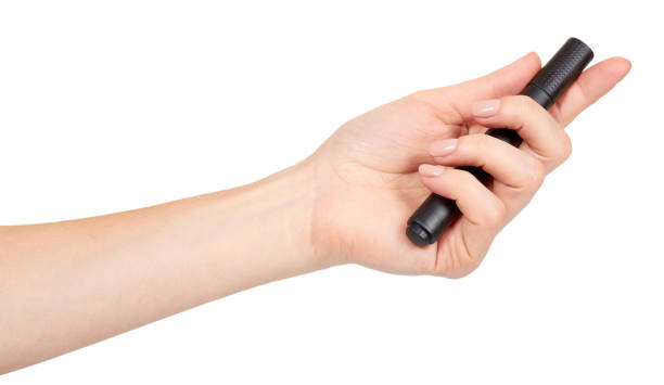 istock Hand with felt tip marker, drawing or writinng gesture. 1145976500
