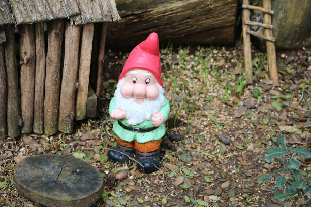 istock Toy dwarf in toy village 1145977979