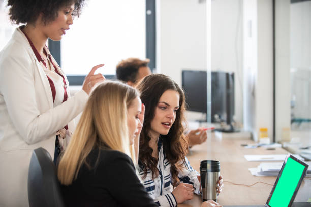 istock Business people working in modern office 1145979120