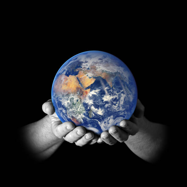 istock Earth in my hands - East view 1145981400