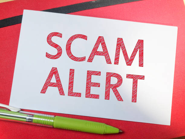 istock Scam Alert, Internet Fraudulent Words Quotes Concept 1145982838