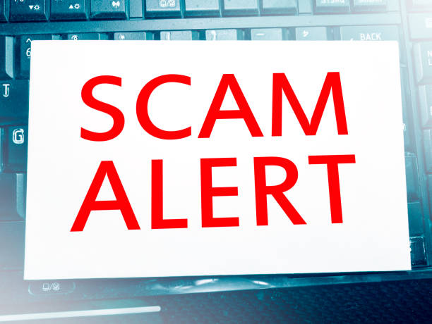 istock Scam Alert, Internet Fraudulent Words Quotes Concept 1145983653