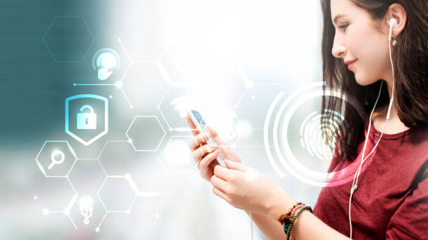 istock Young woman on social media 1145983973