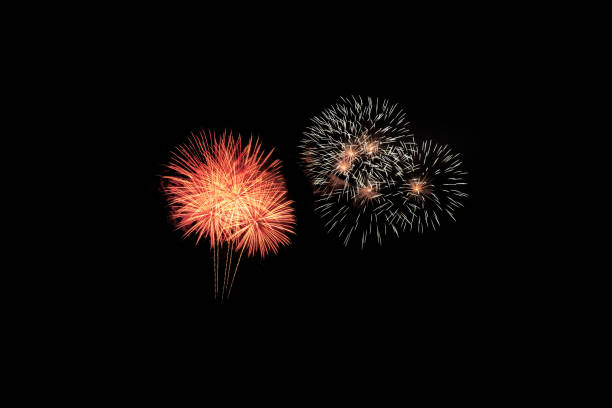 istock Colorful fireworks explosion in annual festival 1145984115