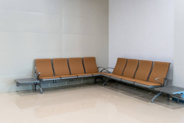istock Rows of seat in airport lounge 1145984128