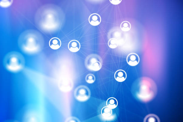 istock Social Network Connections icons on backgrounds 1145985181