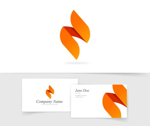 ilustrações de stock, clip art, desenhos animados e ícones de flame sign vector isolated, flat of ignite logotype template, abstract gradient geometric fire brand symbol, elegant flaming emblem and business card design clipart - flaming torch