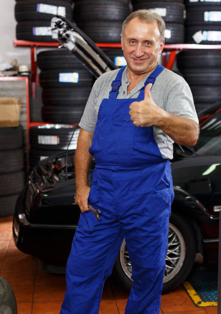 istock Confident male mechanician 1145988673