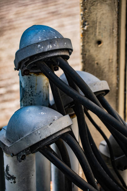 istock Various important equipment on the power pole 1145988774