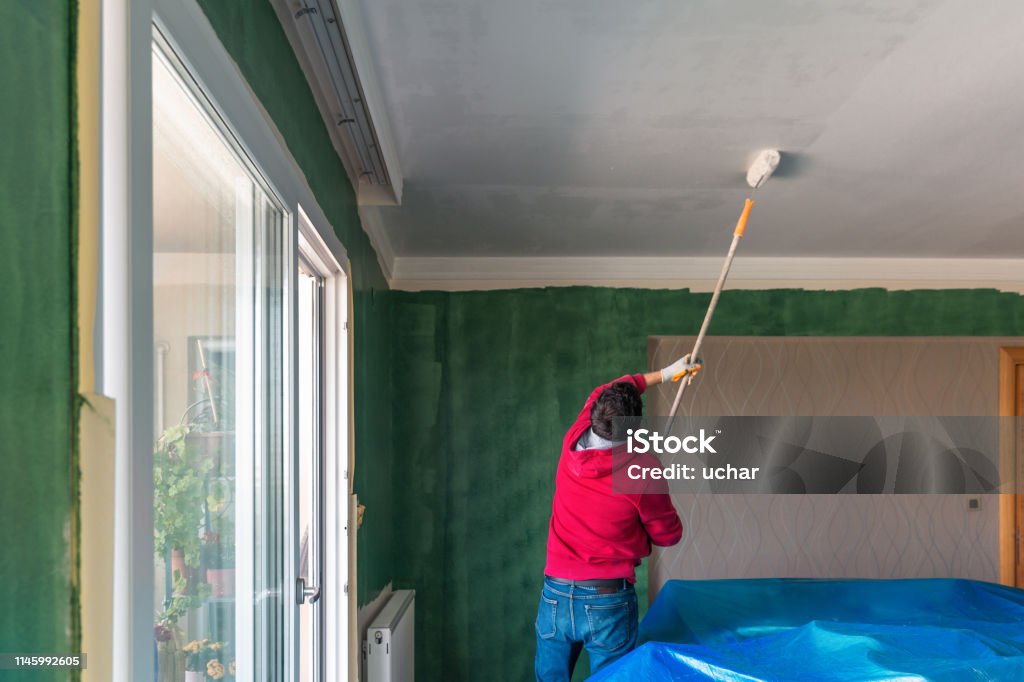 painting domestic room 2019 Stock Photo