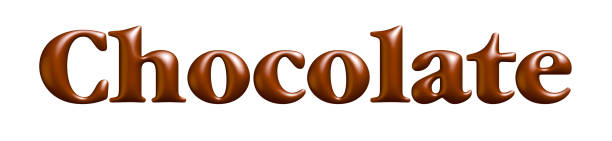 istock 3d lettering, chocolate Word for logo, design, poster and packaging, 3d rendering illustration 1145996770