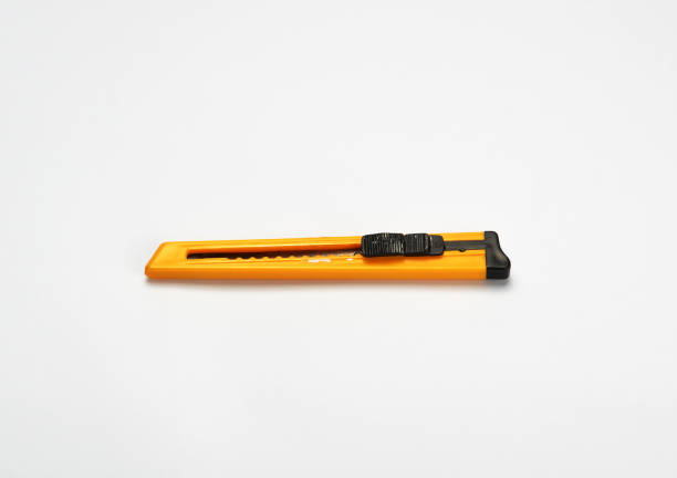 istock Stationery utility knife on white background 1145999304