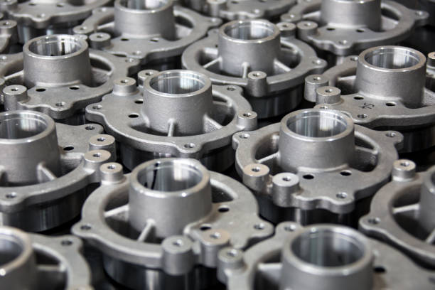 istock Close up of CNC machine at work 1146007170